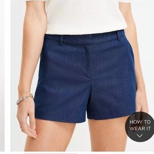 LOFT Riviera Dark Wash Jean Shorts